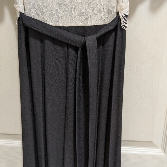 Molly Malloy Petite Lace Dress Size 6 Black/White - Picture 4 of 7